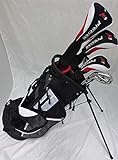 New Mens Left Handed Complete Golf Set Custom Made Clubs for Tall Men 6'0" to 6' 6" Tall Driver, Fairway Wood, Hybrids, Irons, Putter, Stand Bag